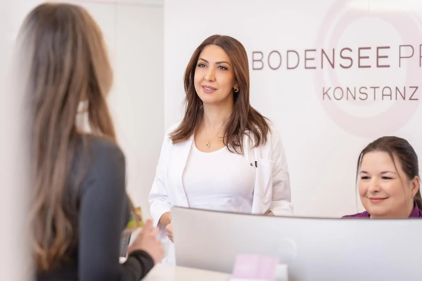 Die Zahnärztinnen der Bodenseepraxis im Gespräch