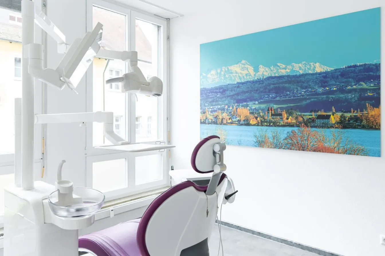 Behandlungszimmer mit Bodensee-Motiv